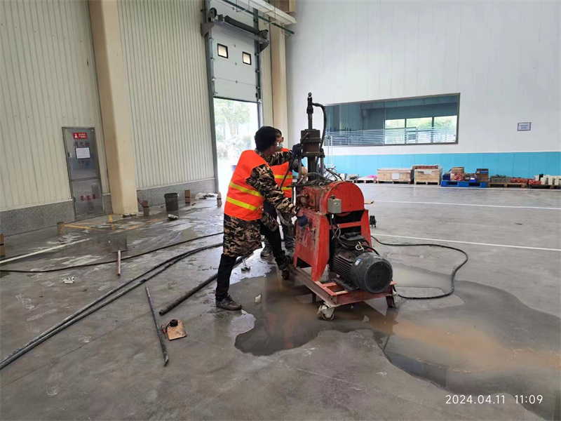 乐清厂房地面下沉塌陷注浆加固施工